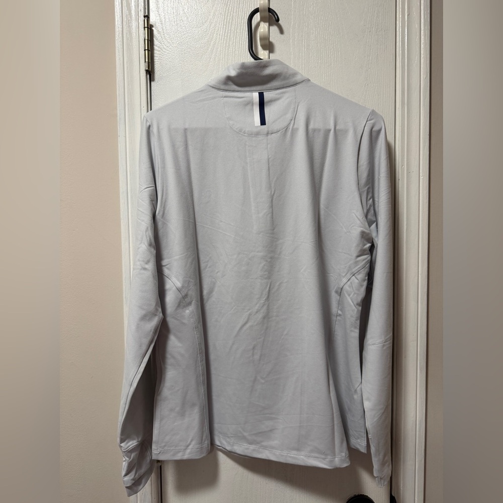 Rhoback Stratus Grey/White Women's Performance Q-Zip - Picture 4 of 5